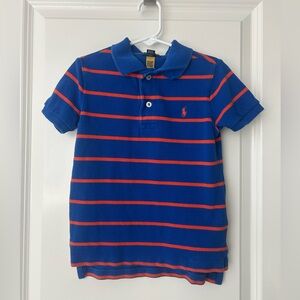Polo by Ralph Lauren Royal Blue with Orange Stripe Kids Polo
